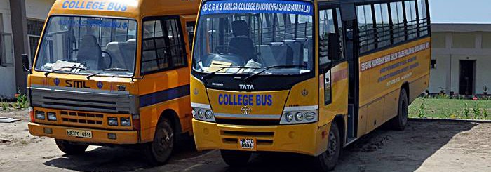 Bus Facility for girls.