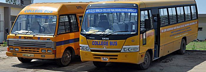 Bus Facility for girls.