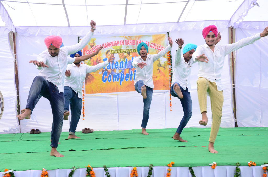 Students performing at Talent Show